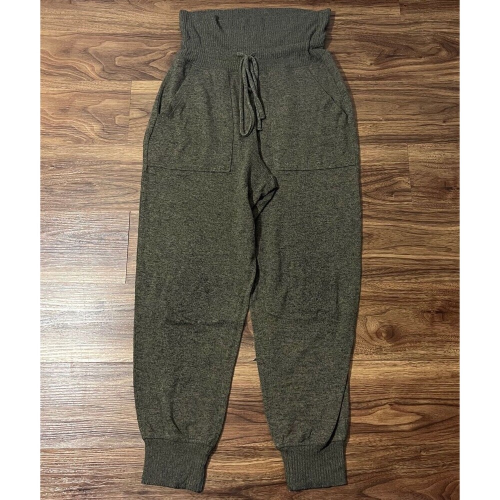 Aerie Hi Rise Jogger Lounge Pant Size Small Heathered Green Loungewear Comfy